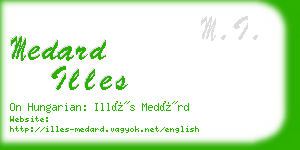 medard illes business card
